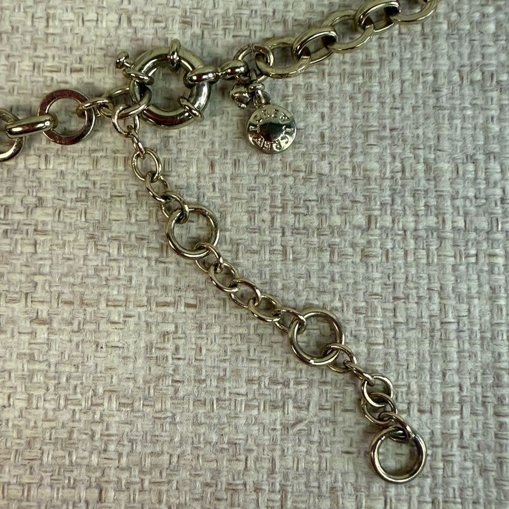 J Crew Gold & Black Round Crystal Necklace - Picture 4 of 4
